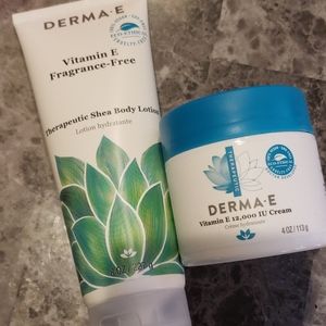 DermaE Vitamin E 12,000 IU cream and body lotion